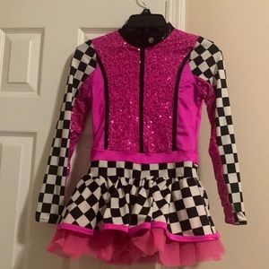 Long sleeve dance costume